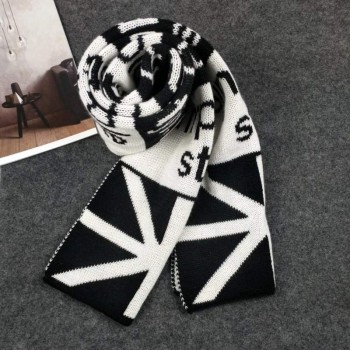 Men's Winter Knitted Scarf - Korean Style Reversible Plaid Acetate Blend Warm Neck Gaiter