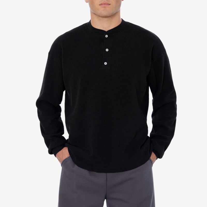 TX458GD - Long Sleeve Heavy Thermal Heritage Henley