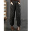 Women's Quilted Puffer Pants - High-Waisted Loose Fit Ankle-Cuff Winter Warm Trousers