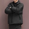 Men's Light Mature Style Duck Down Jacket - Stand Collar Short Warm Winter Coat