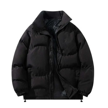 Unisex Oversized Puffer Jacket - Stand Collar Thickened Warm Winter Couple Coat