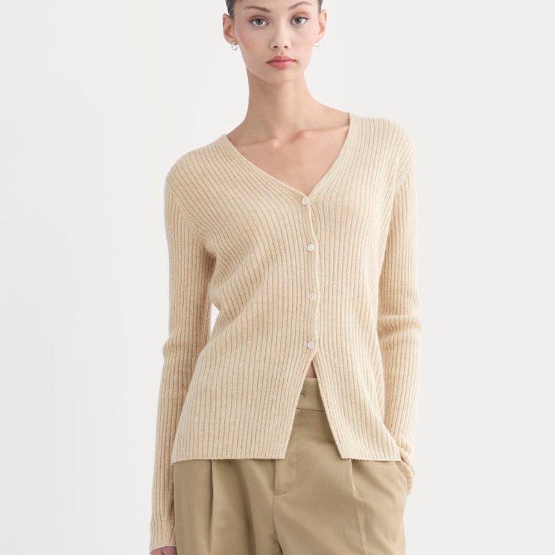 V-neck cardigan