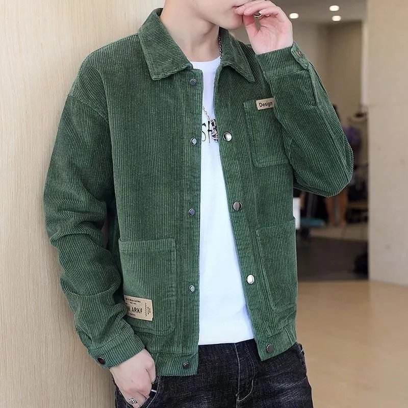Men's Casual Square Collar Outfit Regular Fit Pocket Button Shirt & Pants Set
