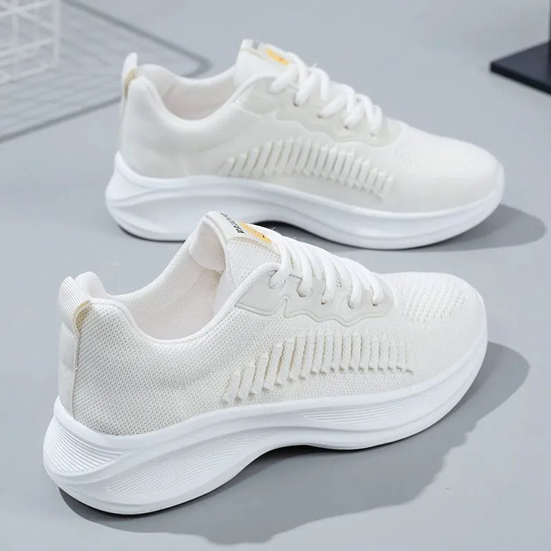 2026 New Women's Casual Running Shoes Lightweight Breathable Anti-slip Mesh Flat Sneakers