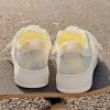 Women's Summer White Sneakers Breathable Mesh Platform Skate Shoes